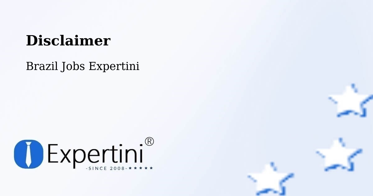 Disclaimer – Santa Maria - Brazil Jobs Expertini
